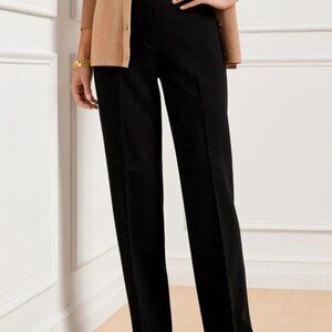 Talbots: Southampton Tailored Stretch Straight Leg Pants - black